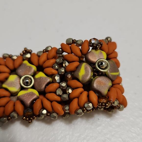 Bracelet Beaded Flowers Turtle Charm Lobster Claw Clasp Beach Vacation Boho - Picture 4 of 6